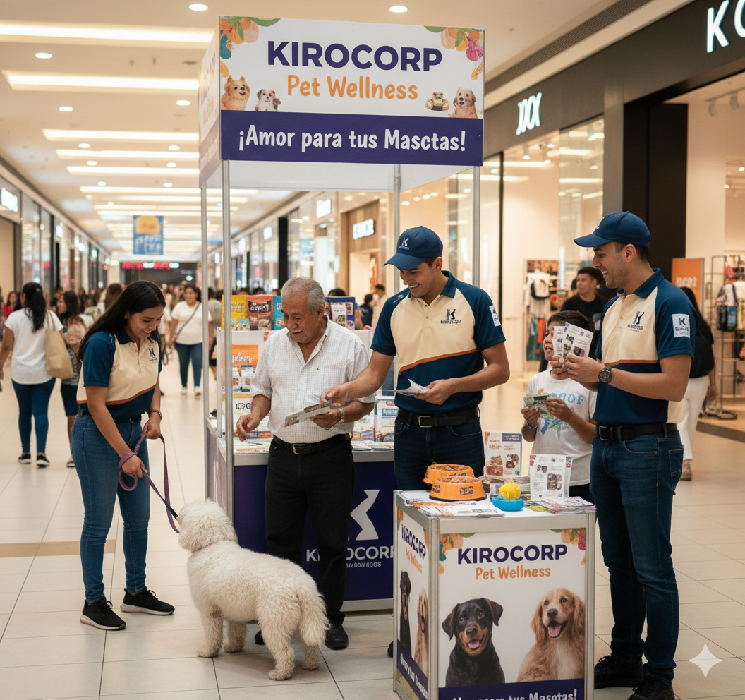 Equipo de ventas de KiroCorp listo para salir a campo